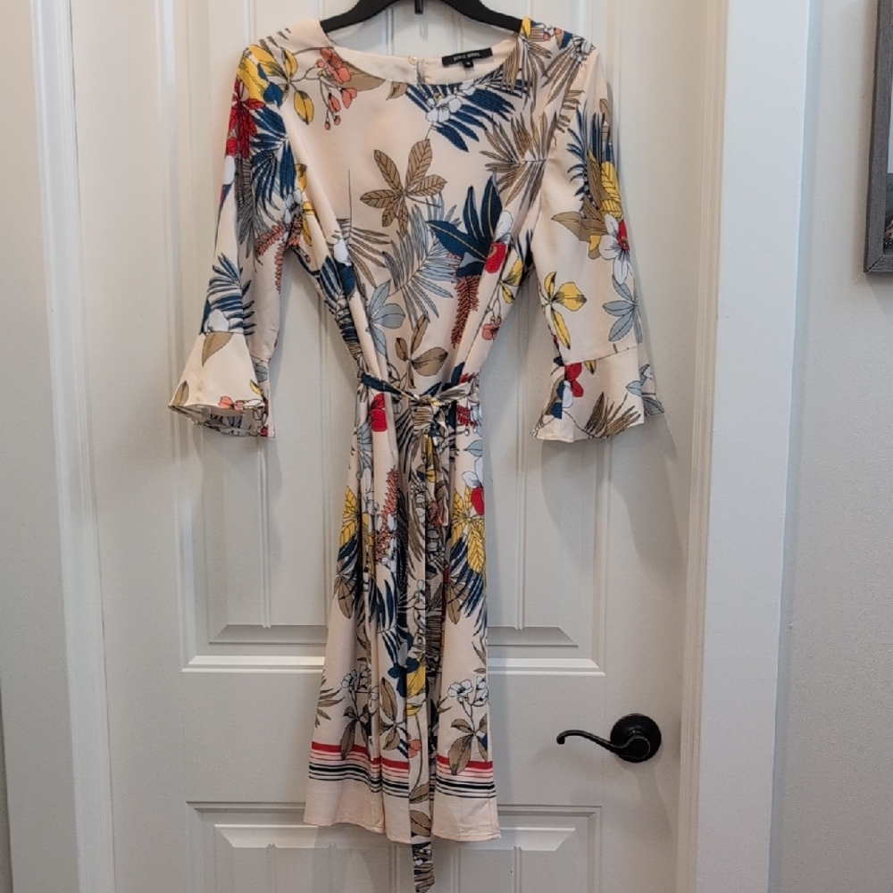 Tropical Floral Print Women's Dress